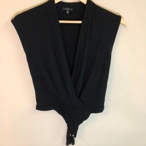 🌸 LAST CHANCE Black Deep V Bodysuit 🌸